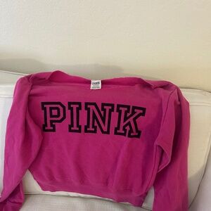 Pink cropped top